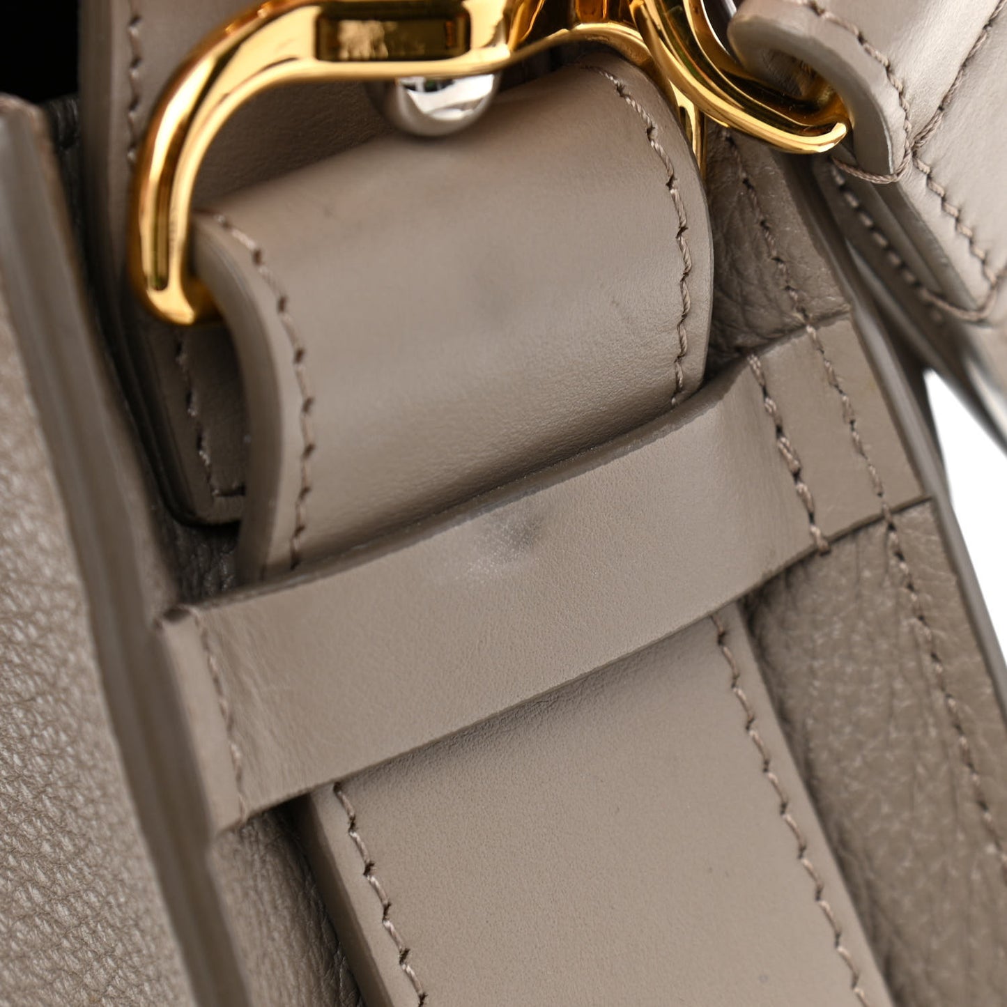 Calfskin Large Tess Bag Motty Grey