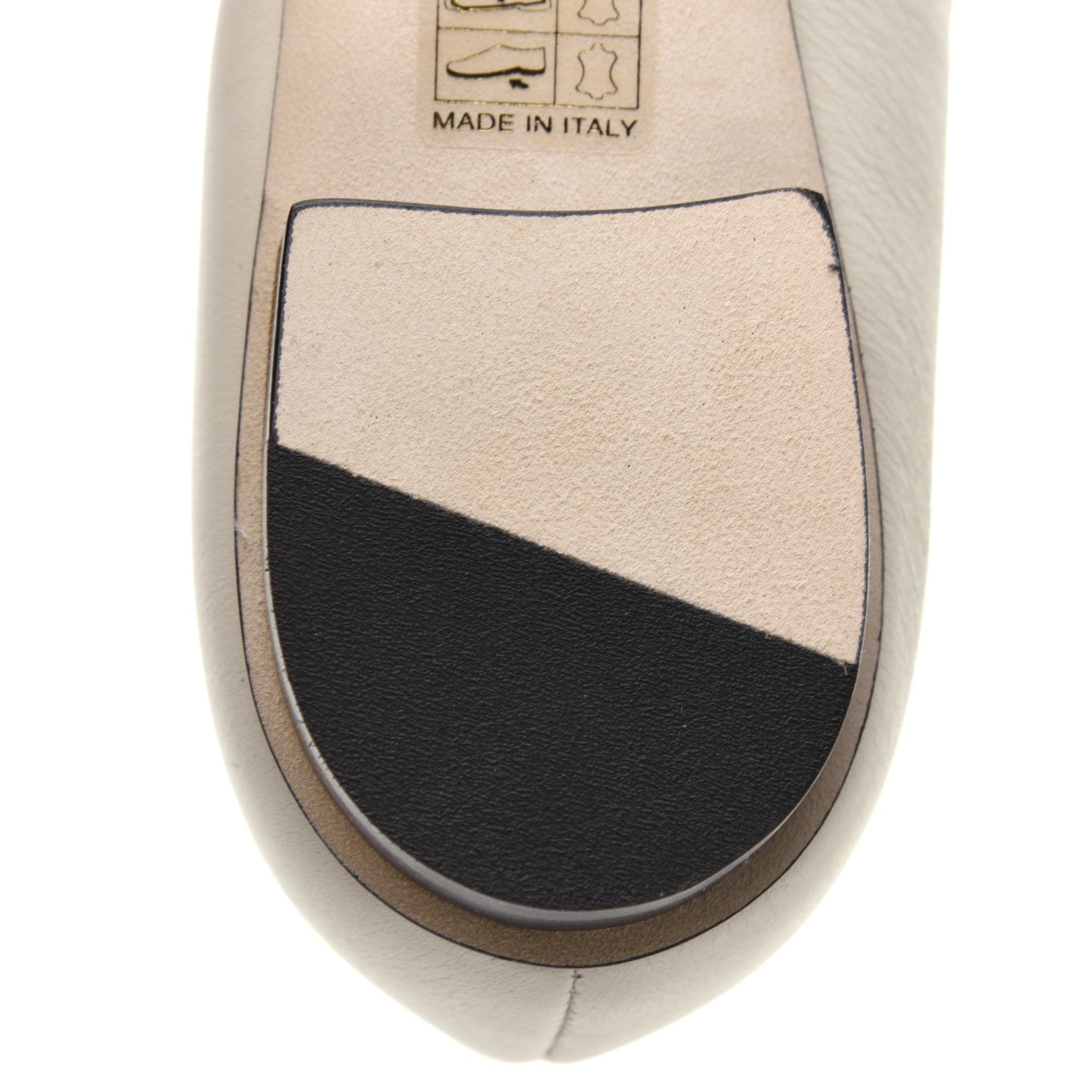 Gucci Calfskin Horsebit Ballerina Flats 38 White 12 of 13