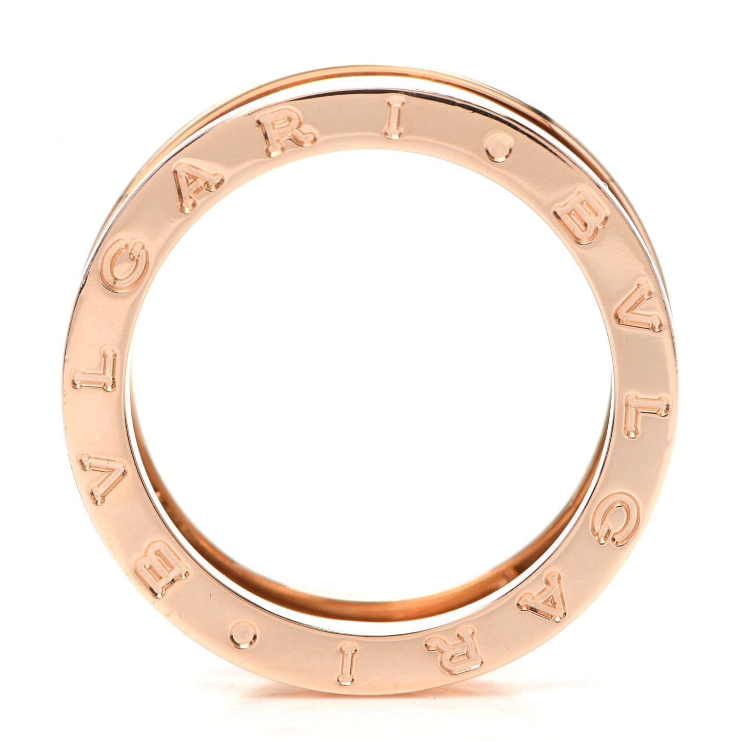 18K Rose Gold B.Zero1 Legend Three-Band Ring 58 8.25