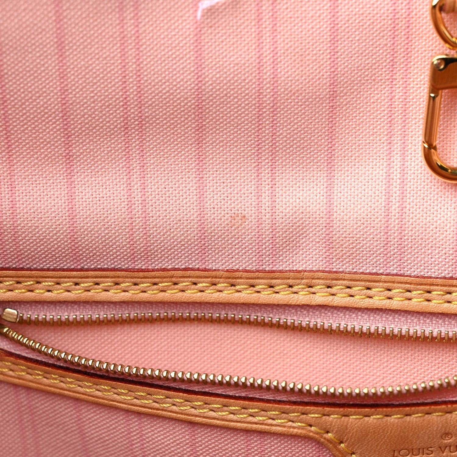 Louis Vuitton Damier Azur Delightful MM Rose Ballerine 15 of 20