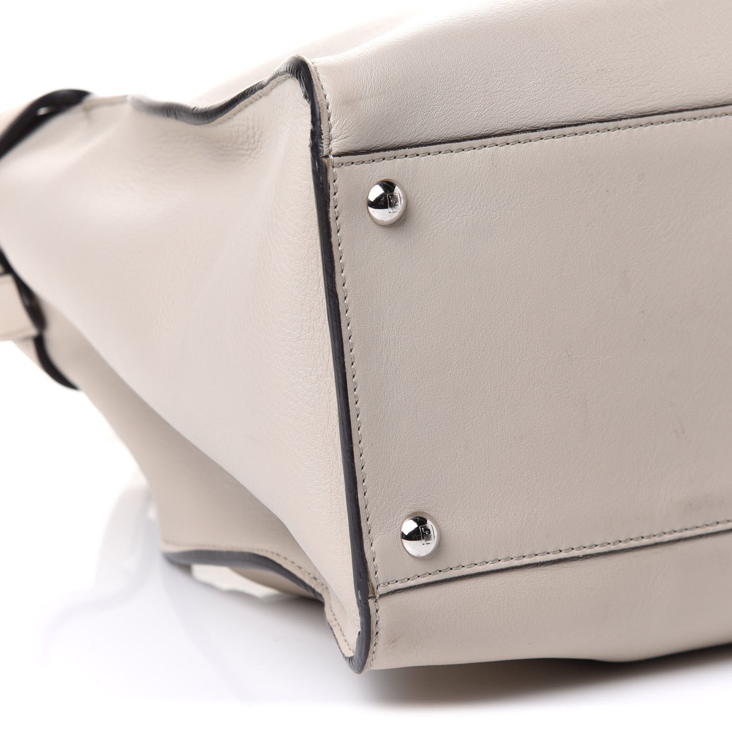 Fendi Vitello Seta Century Large Peekaboo X-Lite Latte Balena 7 of 8