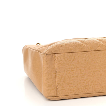 Chanel Caviar Quilted Petit Shopping Tote PST Beige 8 of 9