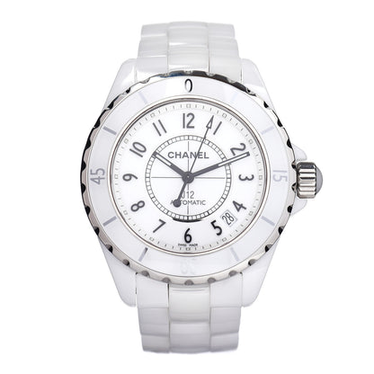 Chanel Stainless Steel Ceramic 38mm J12 Automatic Watch White 1 of 5