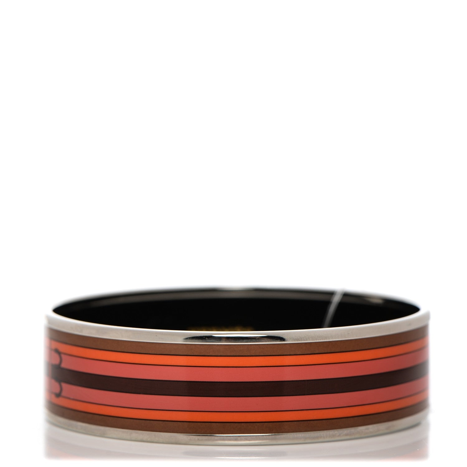 Hermes Enamel Printed Wide Nouveau Rocabar Bracelet 65 Monorouge 4 of 6