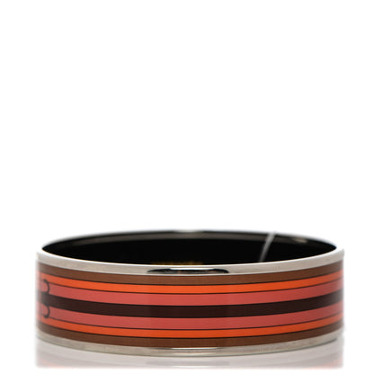 Hermes Enamel Printed Wide Nouveau Rocabar Bracelet 65 Monorouge 4 of 6