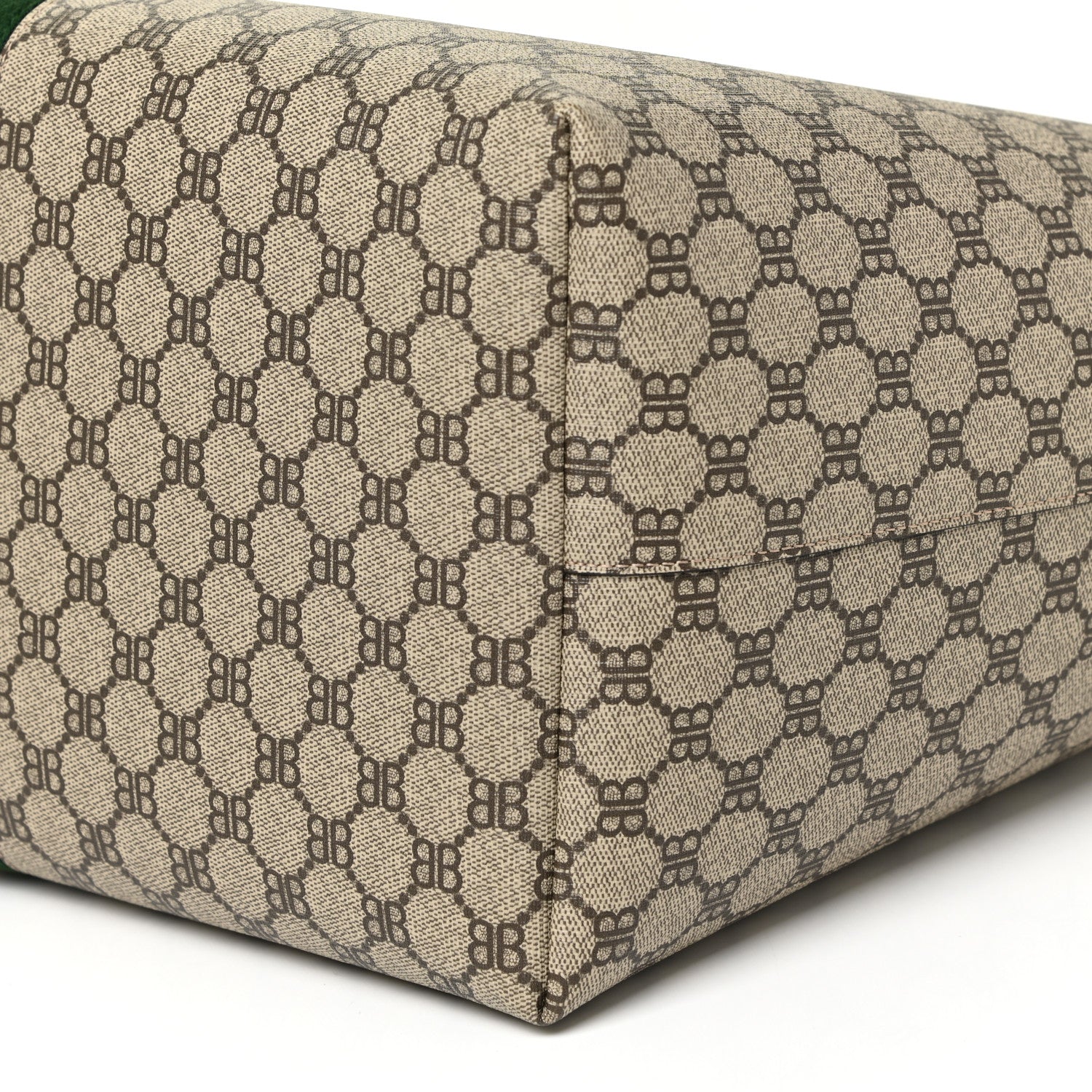 Gucci X BALENCIAGA BB Supreme Monogram Web Large Ophidia Shopping Tote Beige New Acero 9 of 9