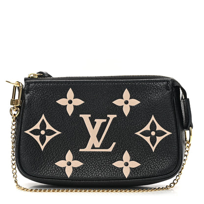 Louis Vuitton Empreinte Monogram Giant Mini Pochette Accessories Black 1 of 6