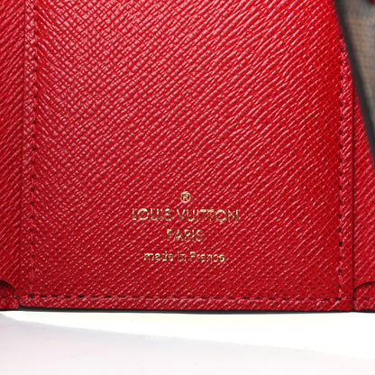 Louis Vuitton Damier Ebene Victorine Wallet Cherry 6 of 7