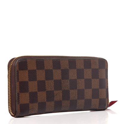 Louis Vuitton Damier Ebene Clemence Wallet Cherry 3 of 12