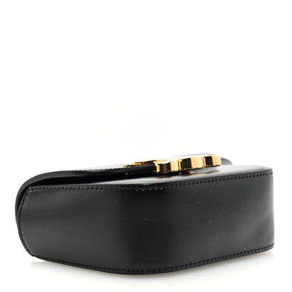 Celine Shiny Calfskin Mini Triomphe Black 4 of 9