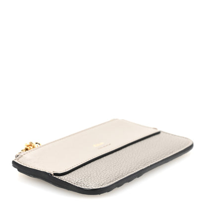 Chloe Grained Calfskin Drew Card Holder Motty Grey 4 of 11