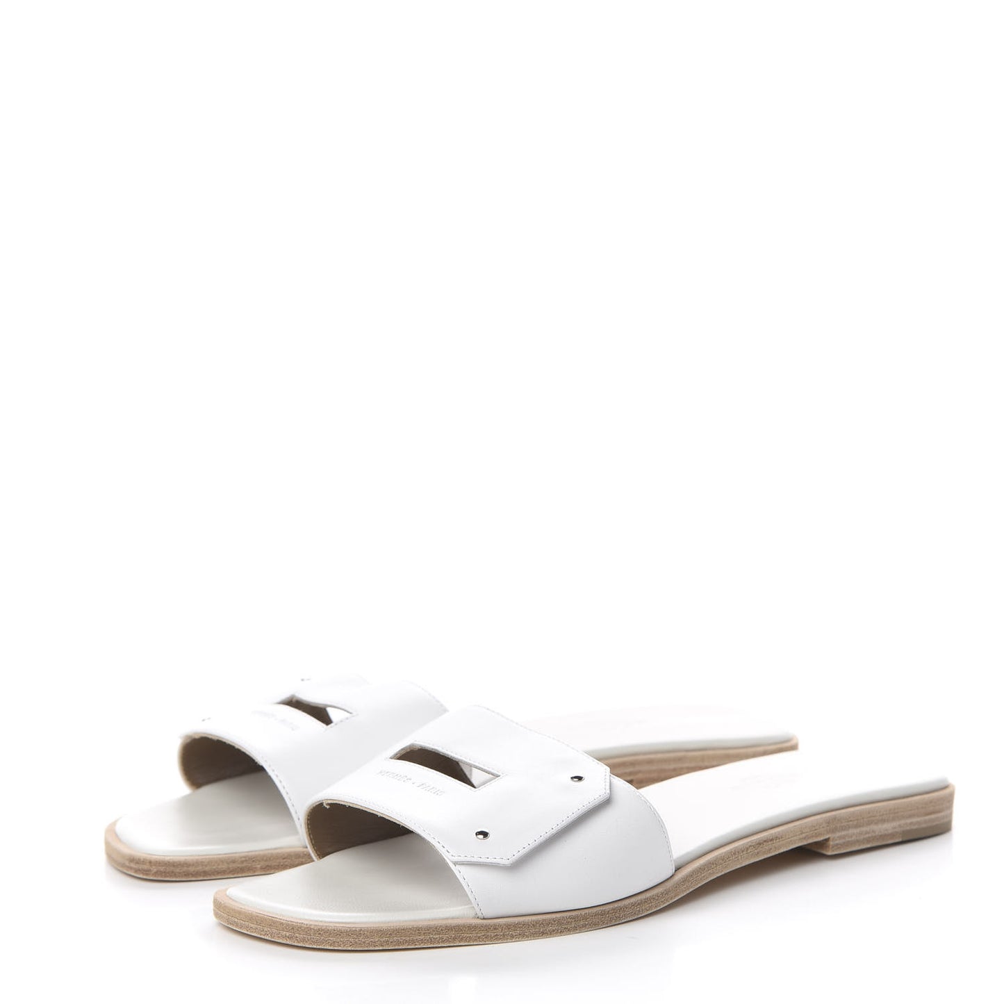 Calfskin View Sandals 37.5 White