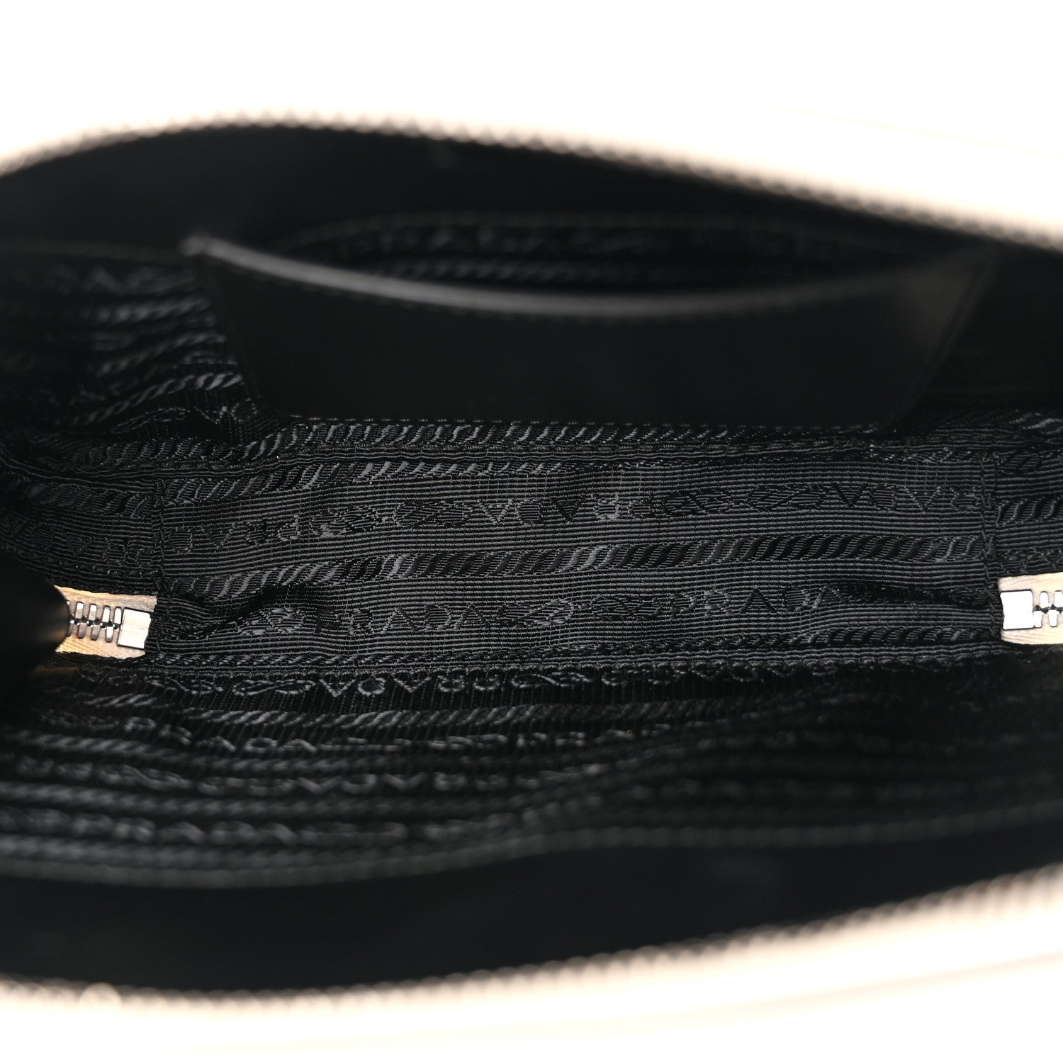 Prada Saffiano Travel Small Brique Crossbody Bag White 5 of 9