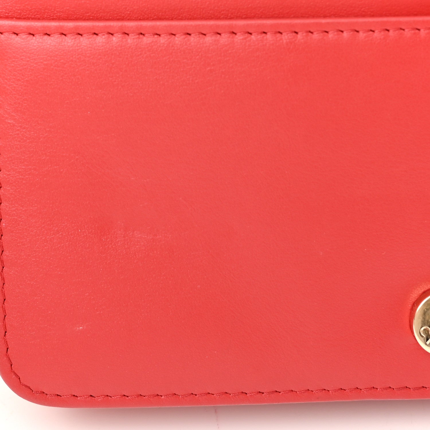 Chanel Caviar Quilted Boy Wallet On Chain WOC Red 12 of 13