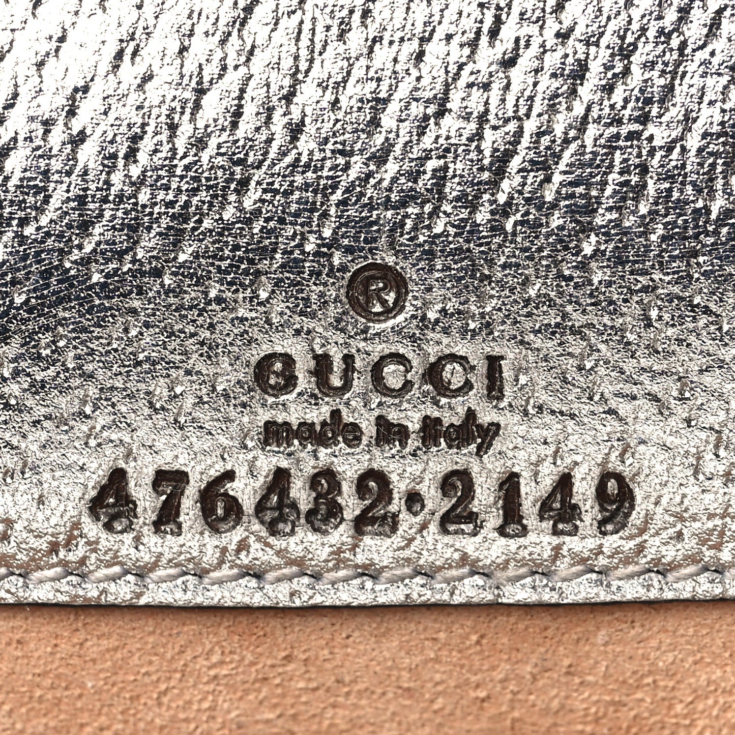 Metallic Calfskin Super Mini Dionysus Shoulder Bag Silver