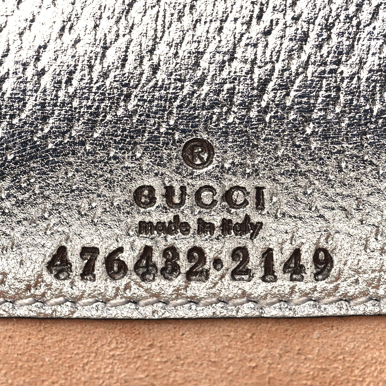 Gucci Metallic Calfskin Super Mini Dionysus Shoulder Bag Silver 6 of 10