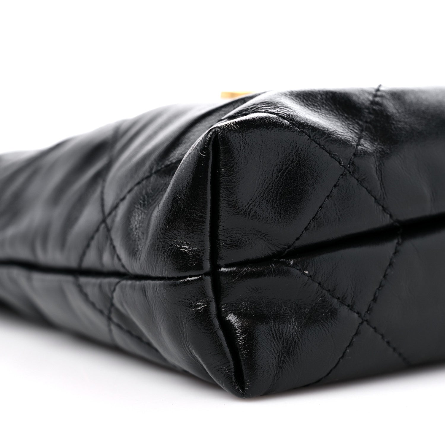 Chanel Shiny Calfskin Quilted Mini Chanel 22 Black 8 of 9