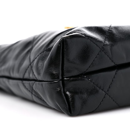 Chanel Shiny Calfskin Quilted Mini Chanel 22 Black 8 of 9