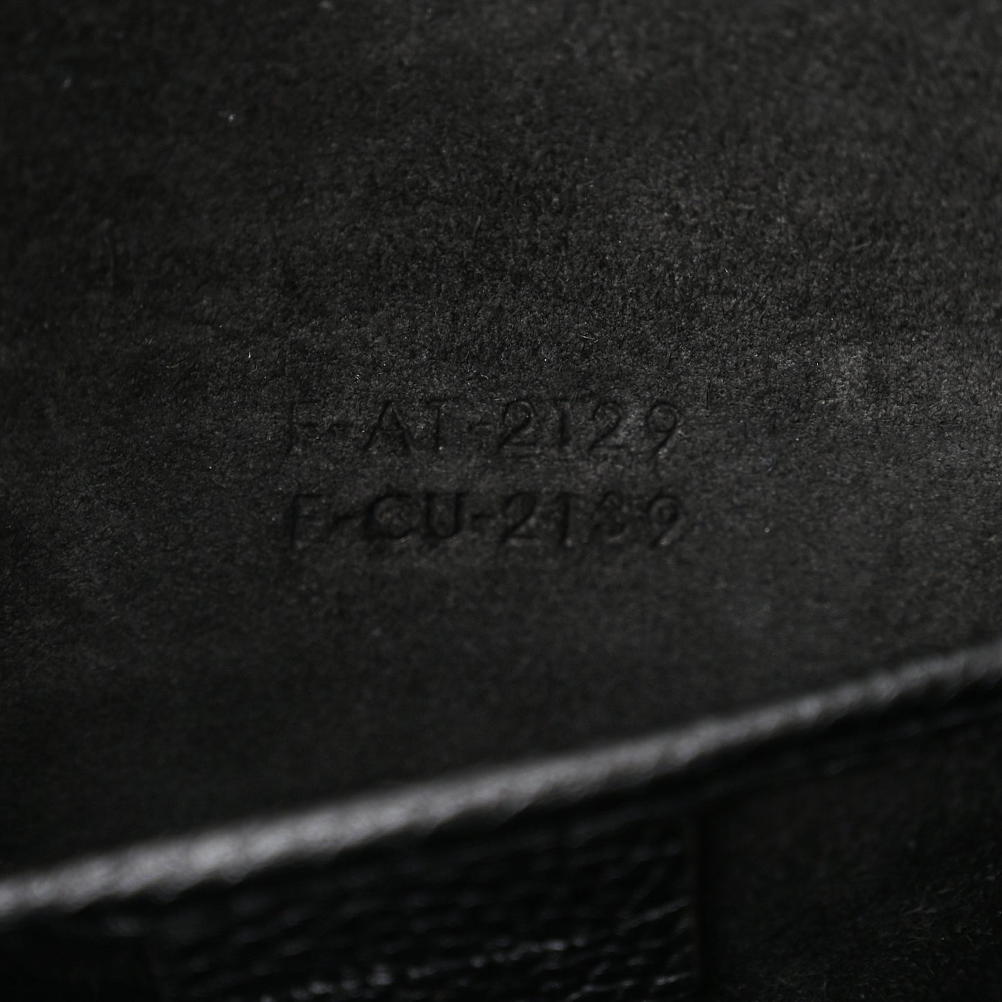 Drummed Calfskin Nano Luggage Black