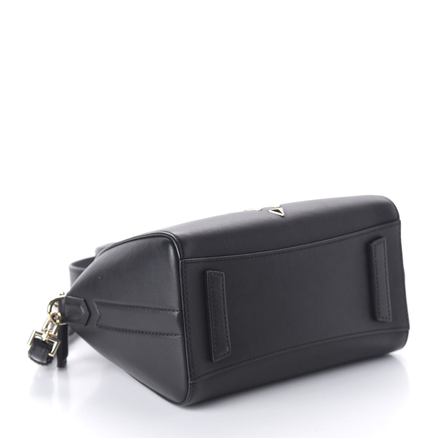 Smooth Calfskin Triangle Studded Mini Antigona Black