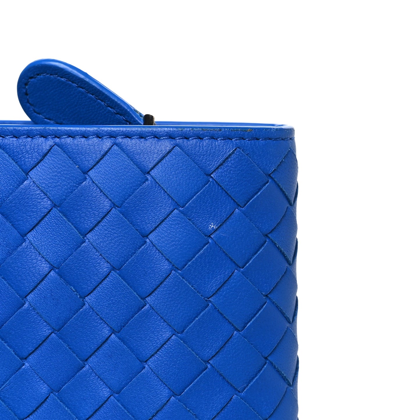 Nappa Intrecciato Continental Wallet Blue