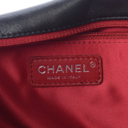 Chanel Lambskin Tweed Maxi Camellia Petals Flap Black 6 of 18