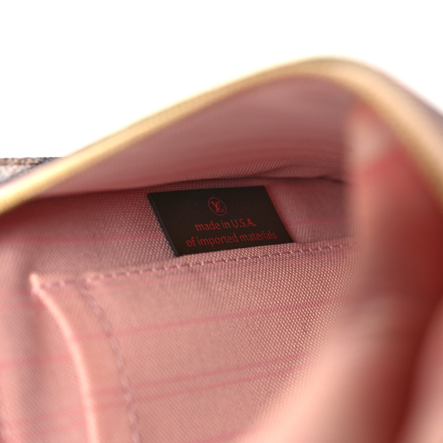 Damier Ebene Neverfull MM GM Pochette Rose Ballerine