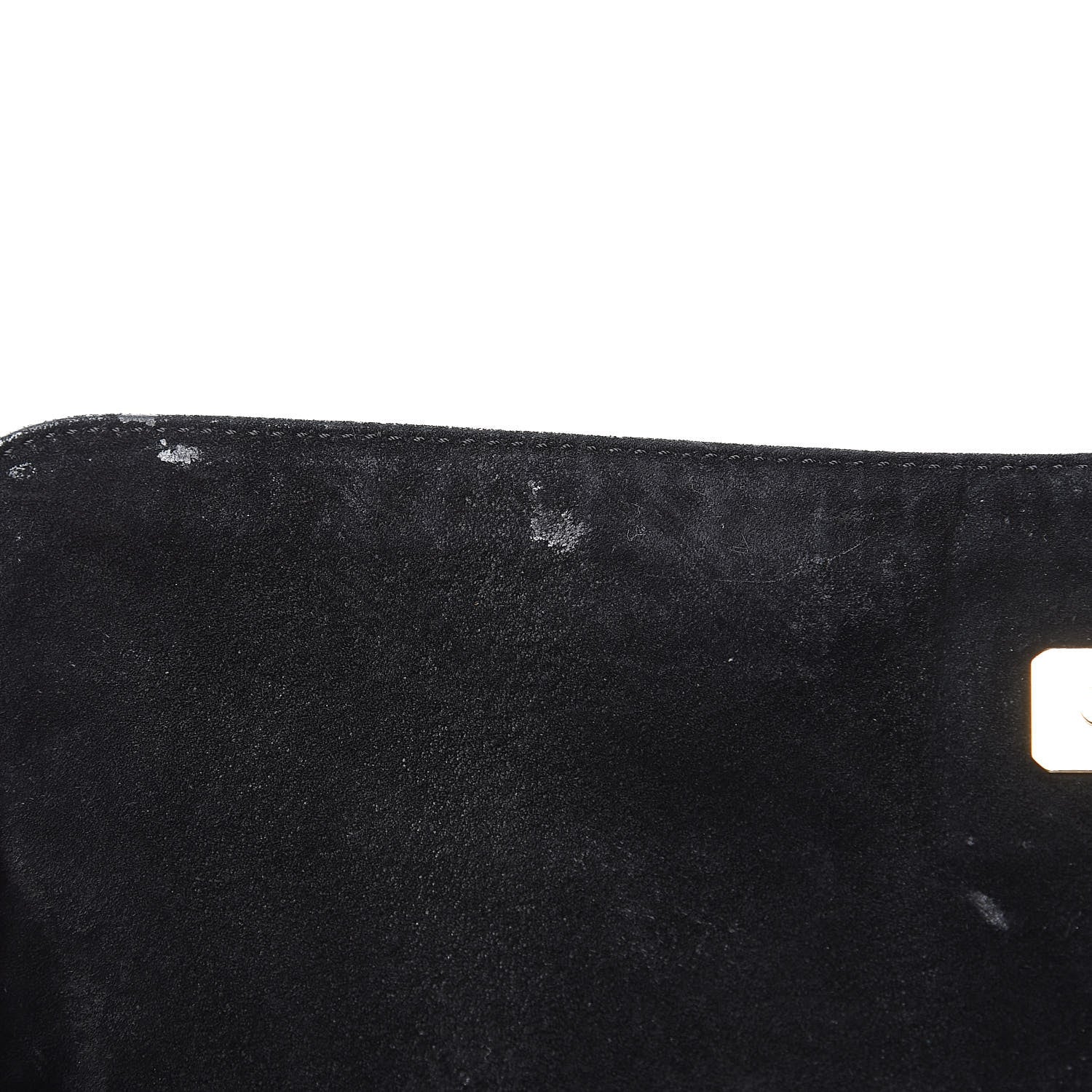 Fendi Suede Large Chef Shoulder Bag Black 11 of 17