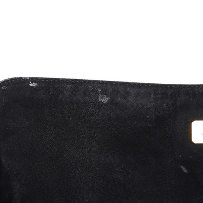 Fendi Suede Large Chef Shoulder Bag Black 11 of 17