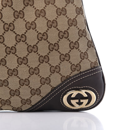 Gucci Monogram Medium New Britt Hobo Dark Brown 11 of 17
