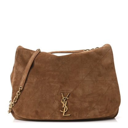 Saint Laurent Suede Matelasse Monogram Large Jamie 4.3 Brown Caramel 1 of 10