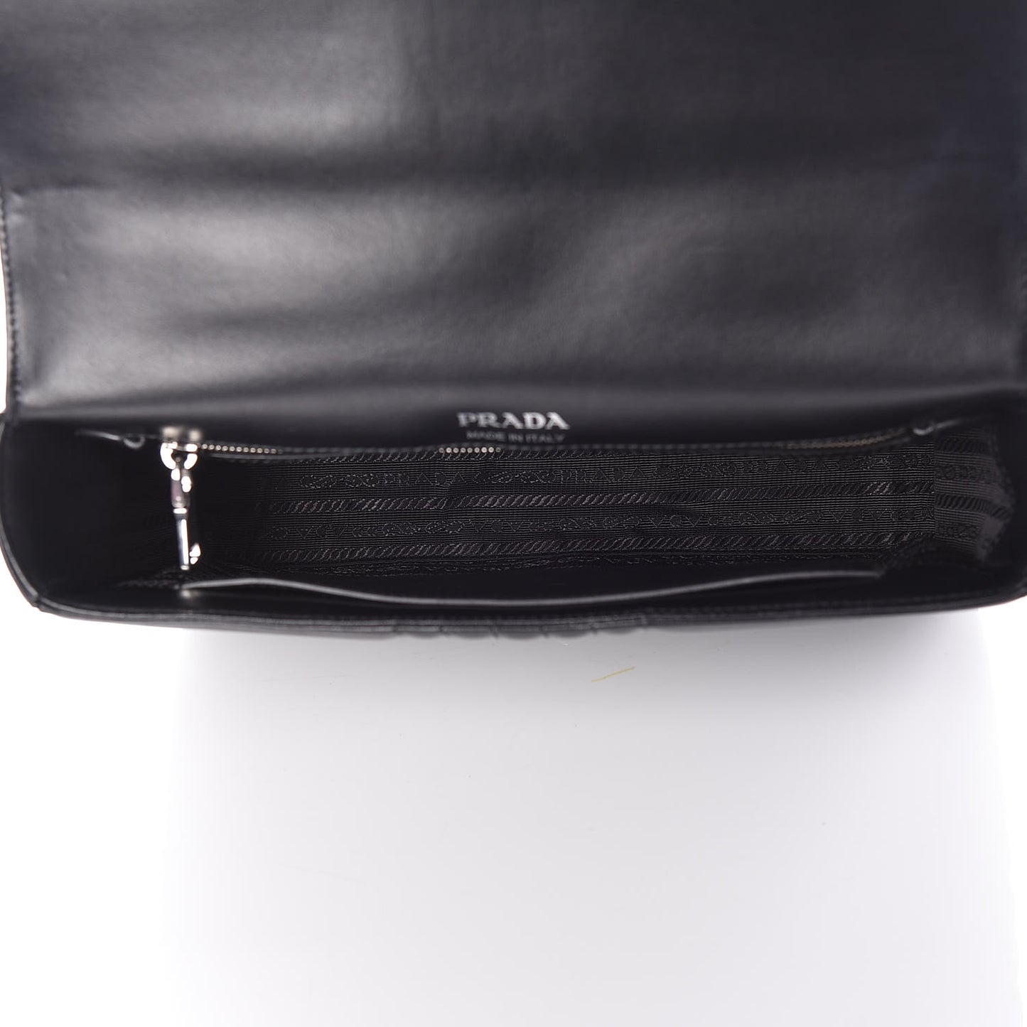 Soft Calfskin Impunture Diagramme Large Chain Flap Shoulder Bag Black