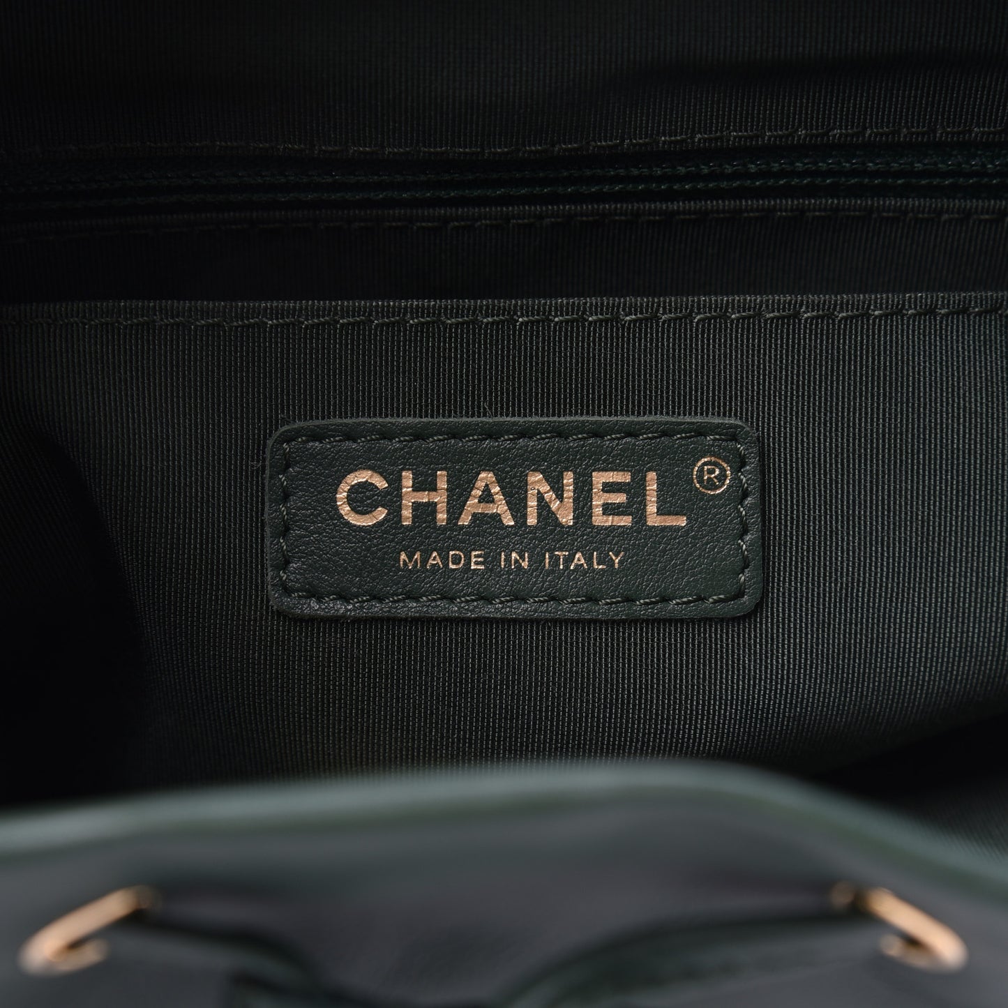 Calfskin Quilted Large Urban Spirit Backpack Dark Green