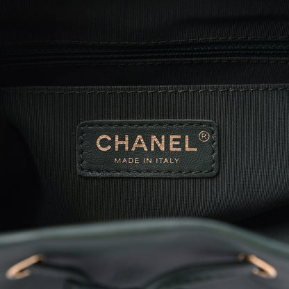 Chanel Calfskin Quilted Large Urban Spirit Backpack Dark Green 5 of 9