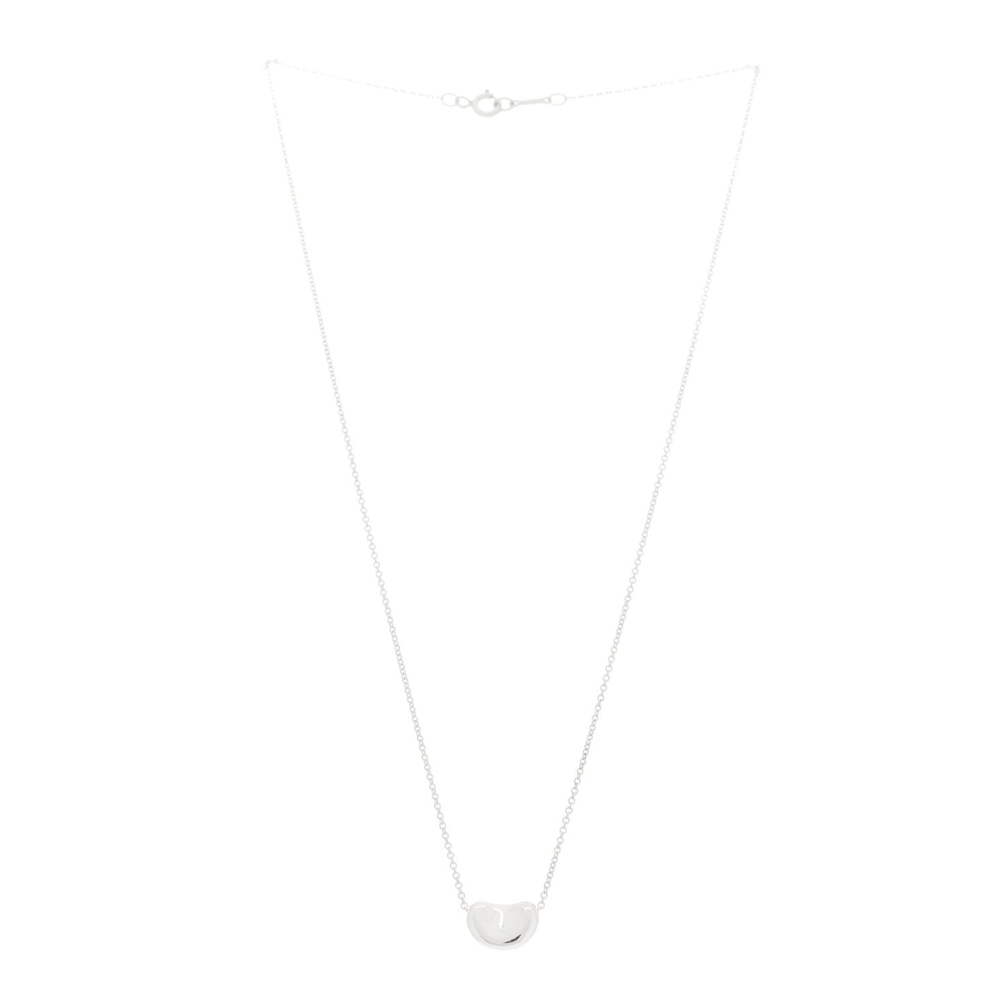 Sterling Silver 11mm Elsa Peretti Bean Pendant Necklace