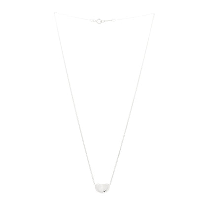 Tiffany Sterling Silver 11mm Elsa Peretti Bean Pendant Necklace 3 of 6