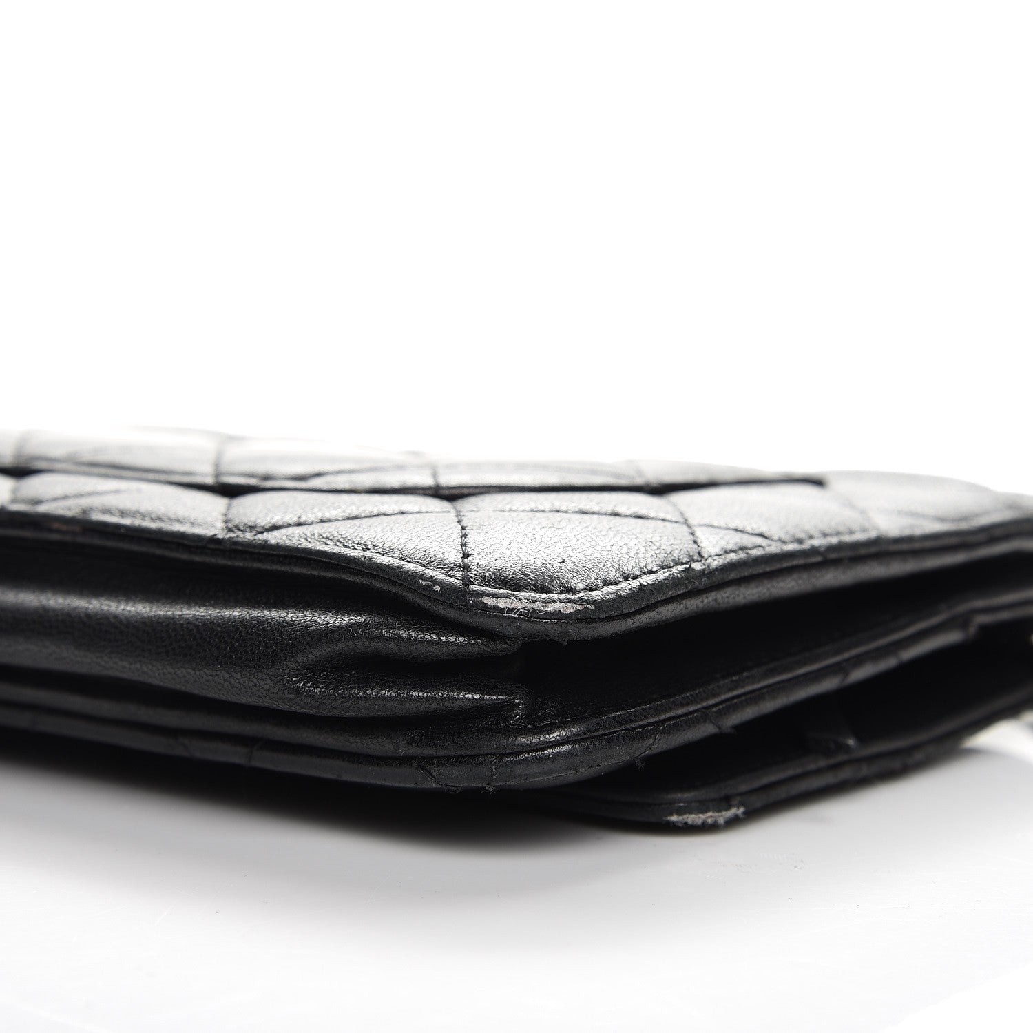 Chanel Lambskin Quilted Wallet On Chain WOC Black 15 of 19
