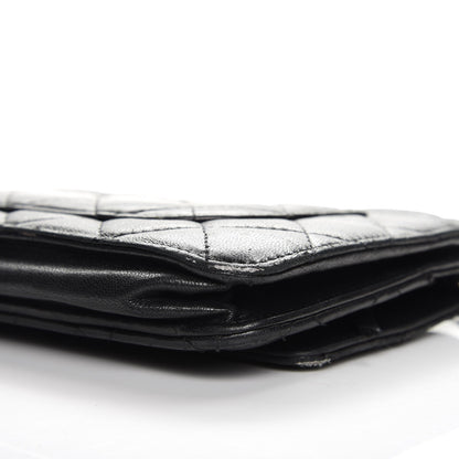 Chanel Lambskin Quilted Wallet On Chain WOC Black 15 of 19