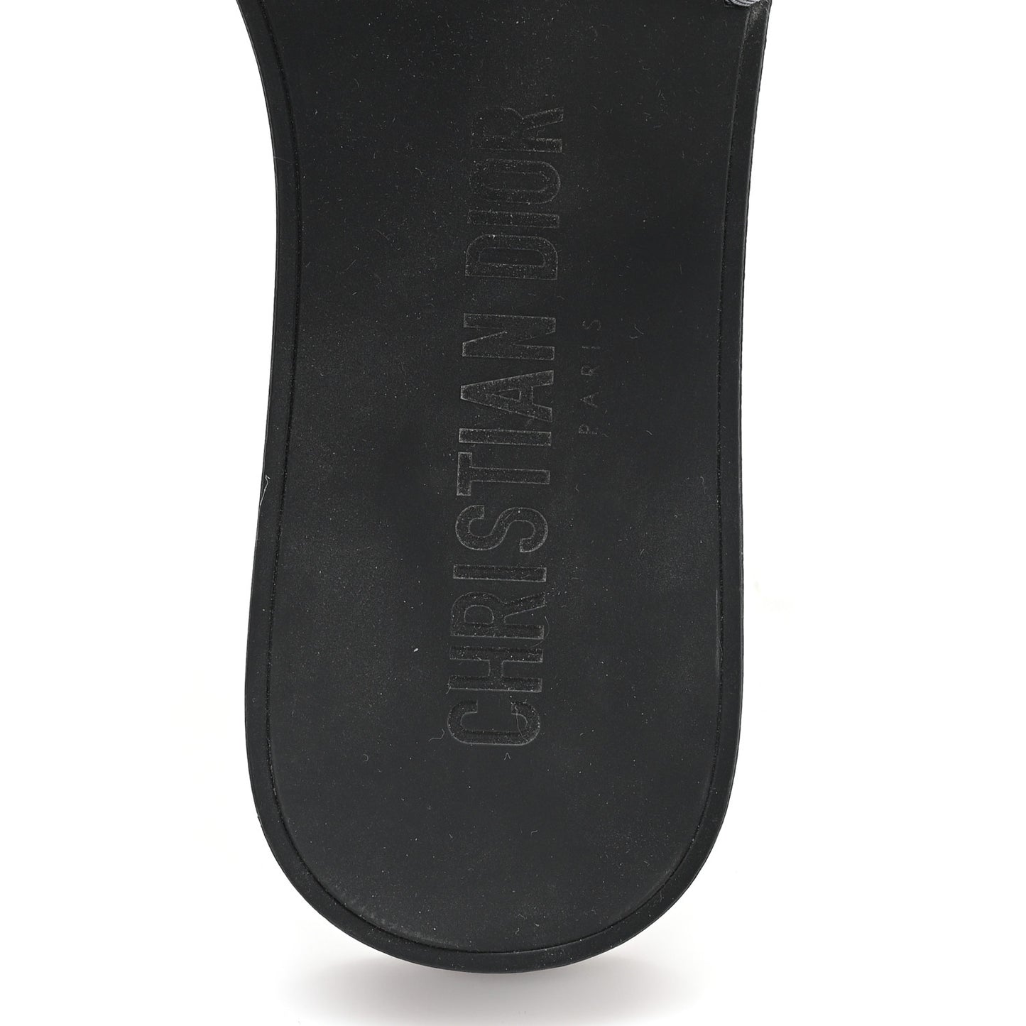 Mizza Shiny Nylon Dio(r)evolution Slide Sandals  38 Black Grey