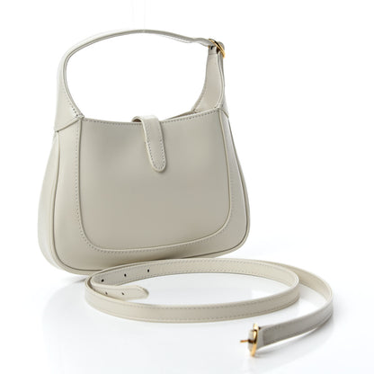 Gucci Boarded Dyana Lux Calfskin Mini Jackie 1961 Hobo Mystic White 3 of 12