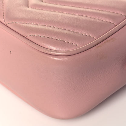 Gucci Calfskin Matelasse Small GG Marmont Chain Shoulder Bag Perfect Pink 12 of 17