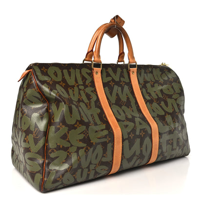 Louis Vuitton Graffiti Keepall 50 Kaki 2 of 9