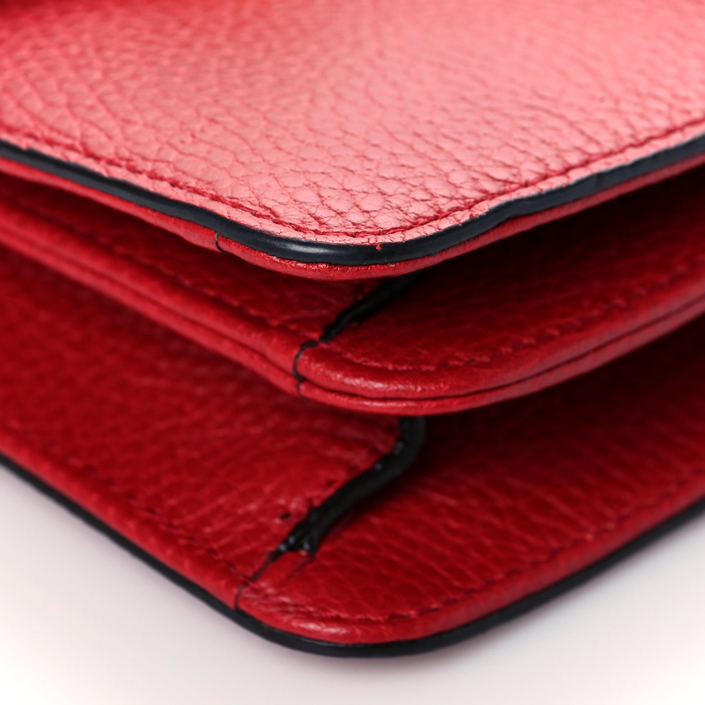 Dollar Calfskin Small Interlocking G Shoulder Bag Red