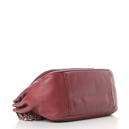Chanel Smooth Calfskin Luxe Ligne Flap Red 4 of 17