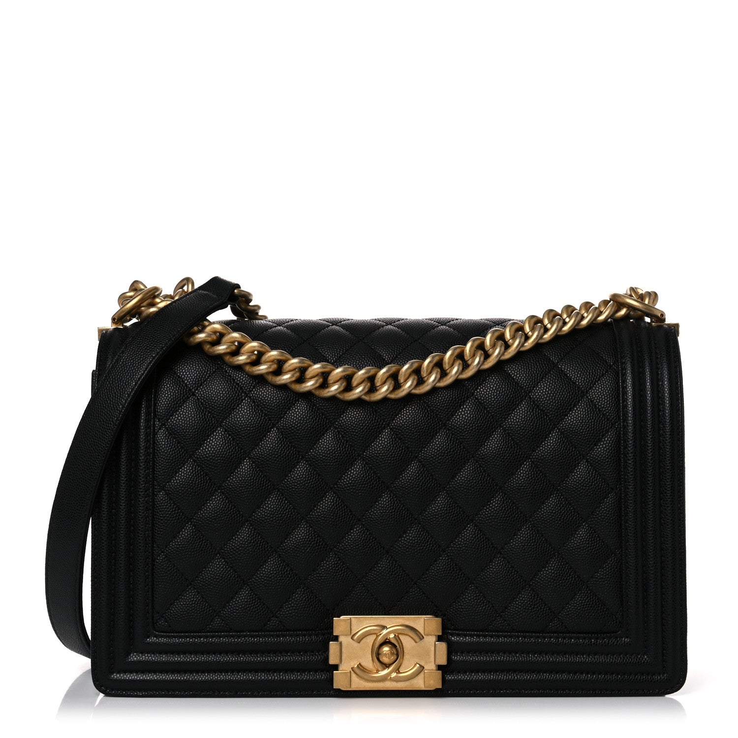 Chanel Caviar Quilted New Medium Boy Flap Black 1 of 9