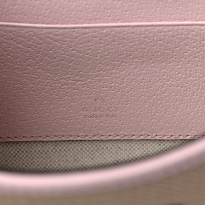 Gucci Monogram Jumbo GG Textured Dollar Calfskin Mini Padlock Top Handle Shoulder Bag Beige Perfect Pink 6 of 10