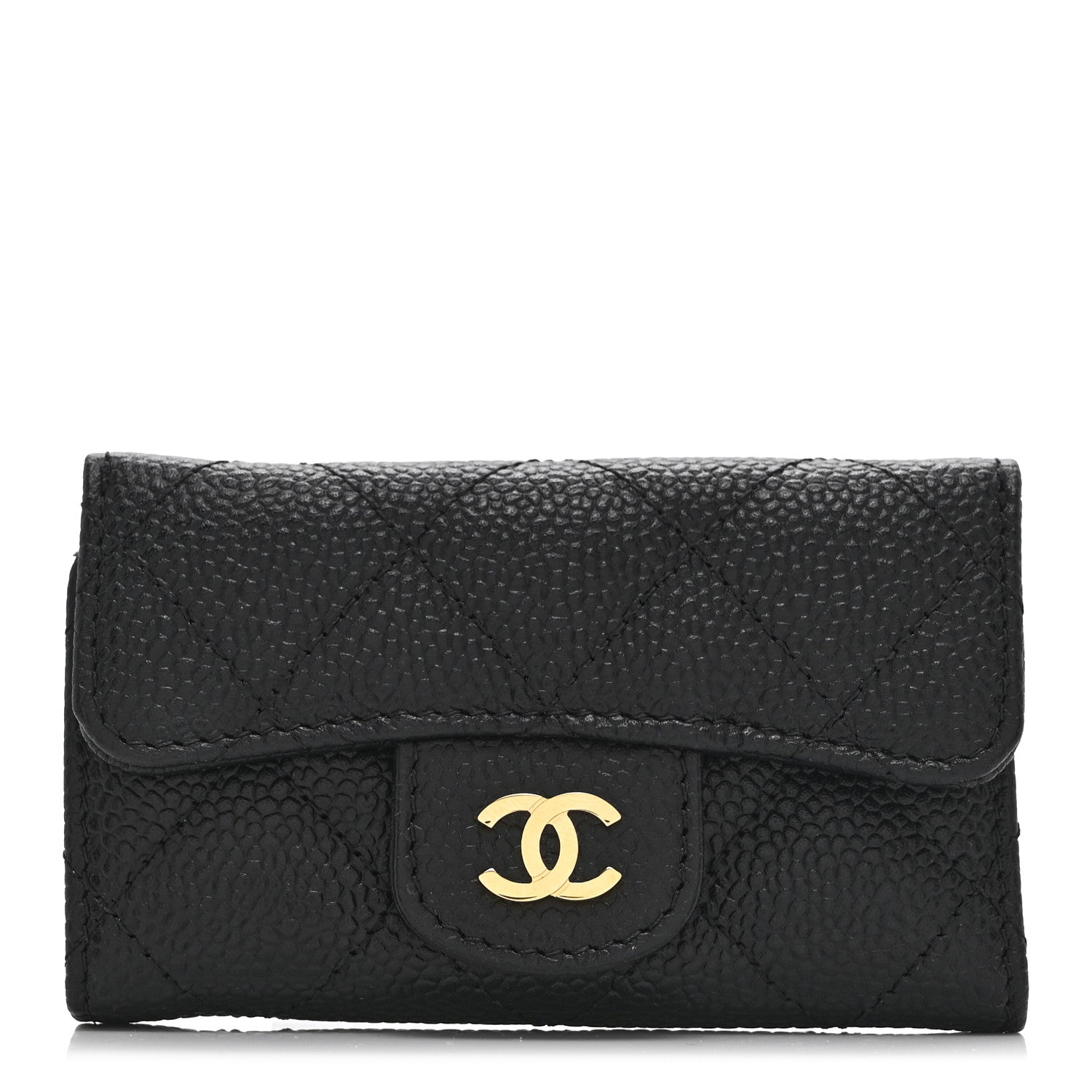 Chanel Caviar Quilted 6 Key Holder Black 1 of 10
