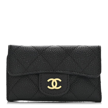 Chanel Caviar Quilted 6 Key Holder Black 1 of 10
