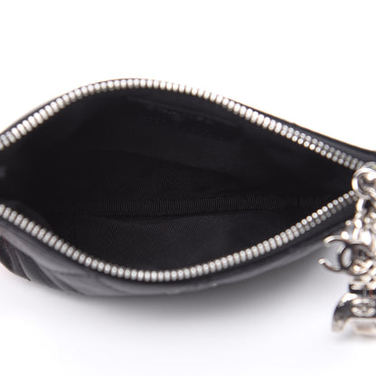 Chanel Lambskin Quilted Small Cosmo Cosmetic Case Black 5 of 8