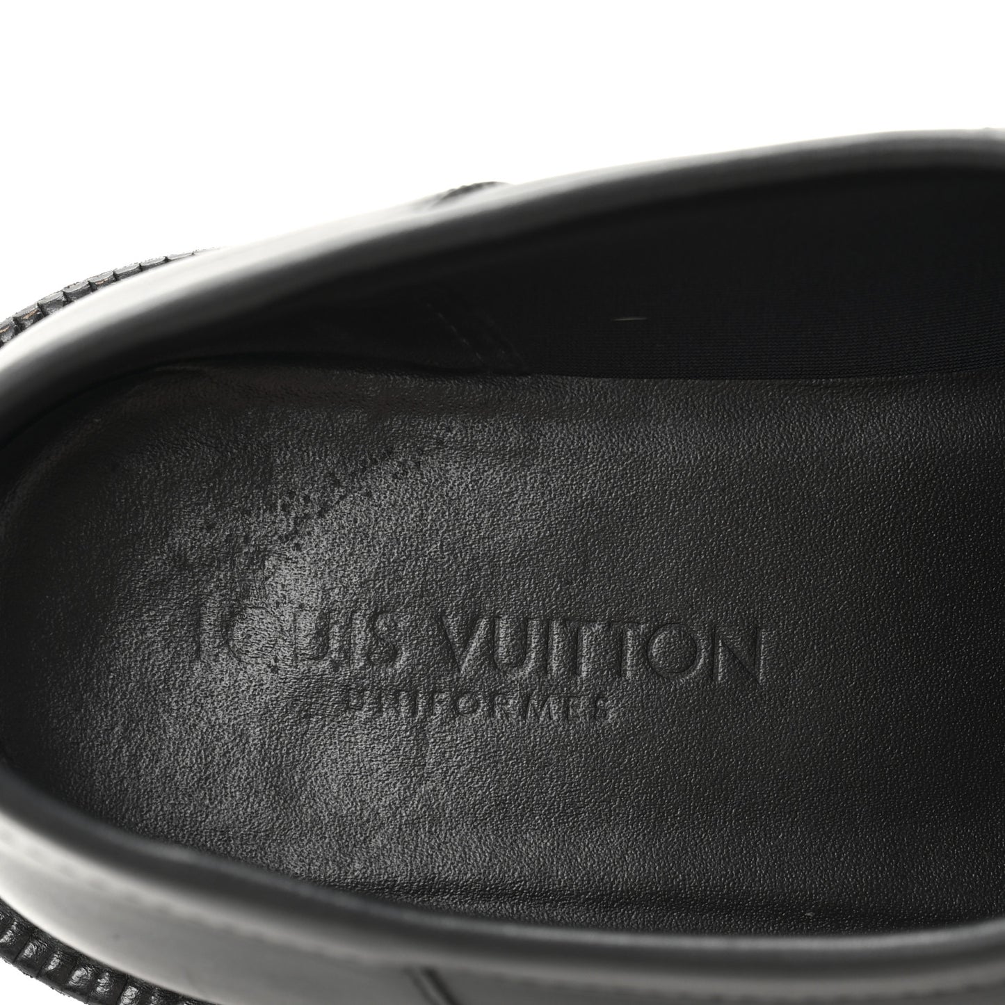 Calfskin Oversized Chain Academy Loafers 37 Black